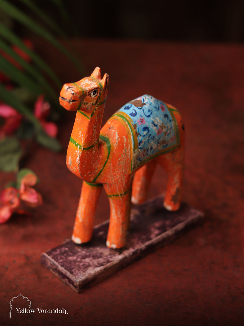 Wooden Camel On Stand