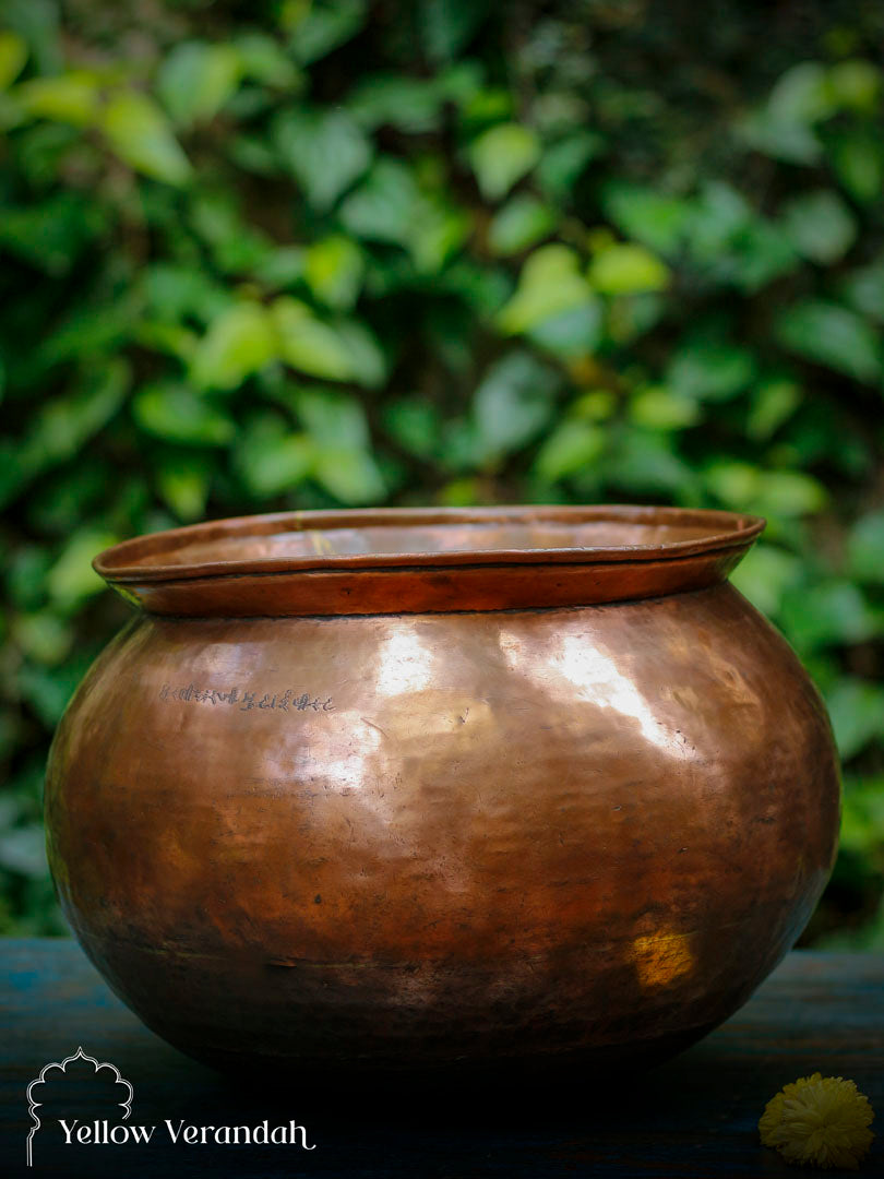 Vintage Copper Pot – Yellow Verandah