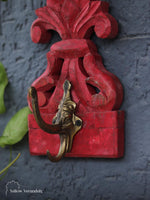 Wooden Brass Wall Hook