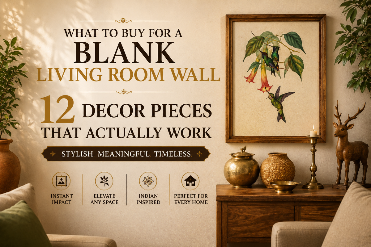 What to Buy for a Blank Living Room Wall: 12 Décor Pieces That Actually Work