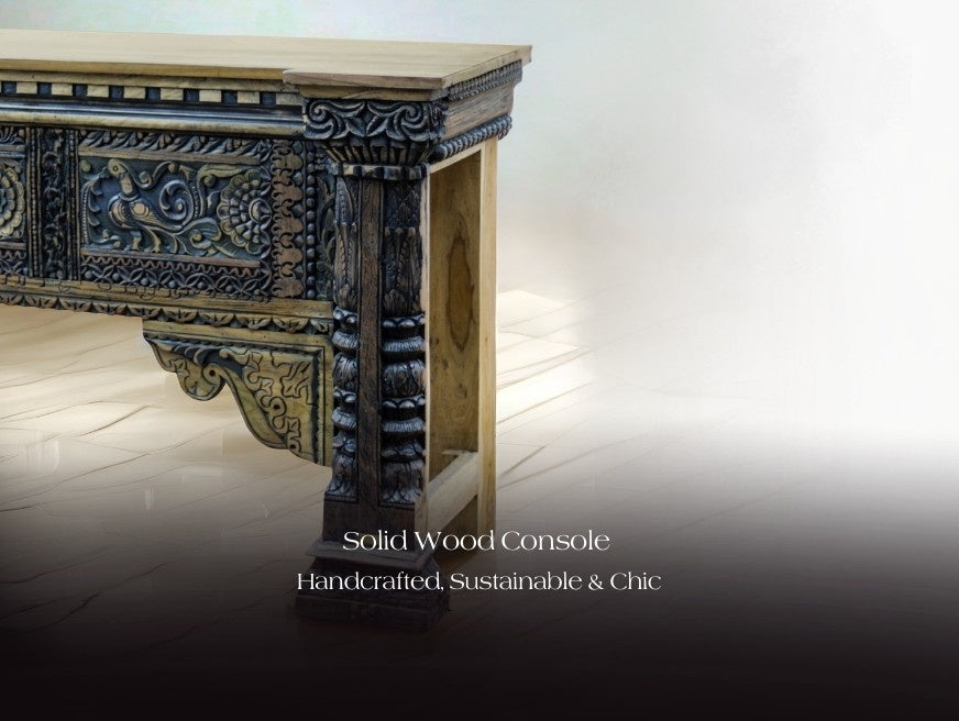 The Art Of Arrival : Yellow Verandah’s New Teakwood Consoles Collection