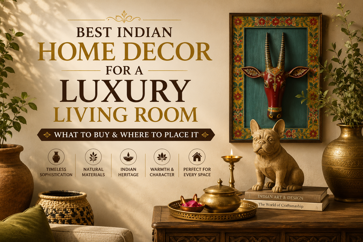 Best Indian Home Decor for a Luxury Living Room: What to Buy & Where to Place It