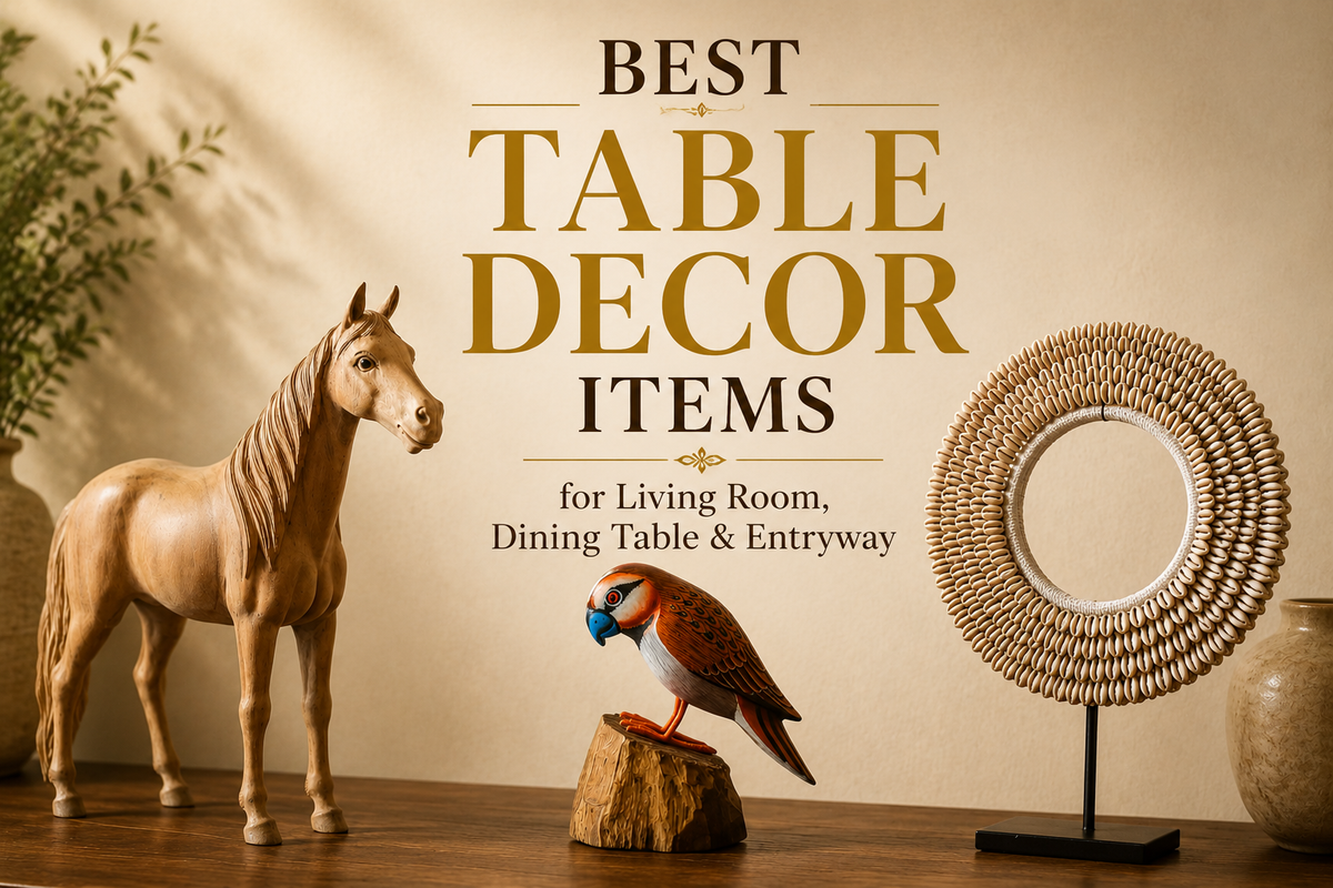 Best Table Decor Items for Living Room, Dining Table & Entryway