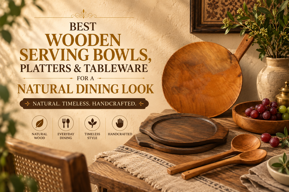 Best Wooden Serving Bowls, Platters & Tableware for a Natural Dining Look