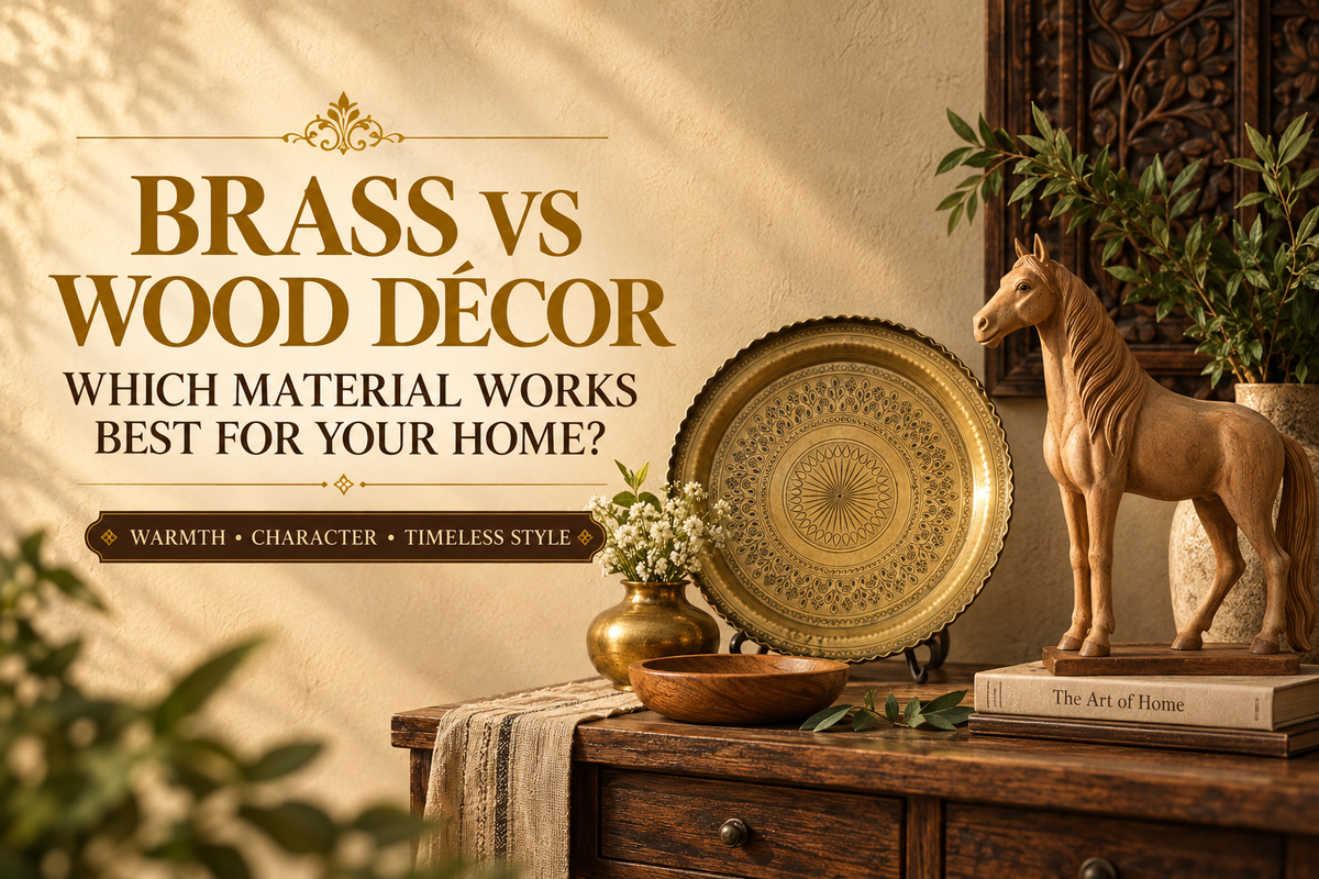Brass vs Wood Décor: Which Material Works Best for Your Home?