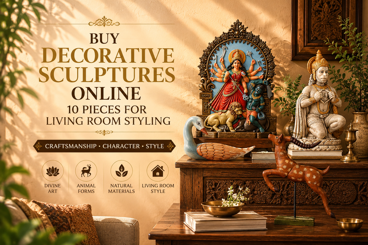 Buy Decorative Sculptures Online: 10 Pieces for Living Room Styling