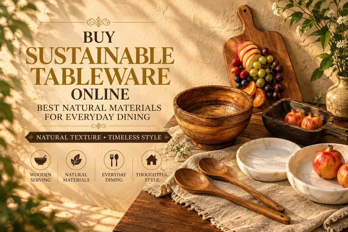 Buy Sustainable Tableware Online: Best Natural Materials for Everyday Dining