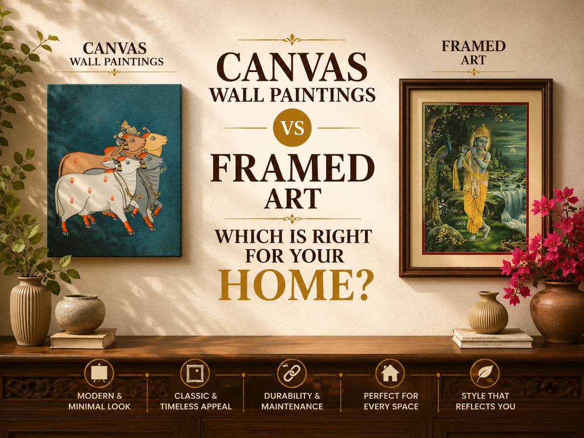 Canvas Wall Paintings vs Framed Art: Which Is Right for Your Home?