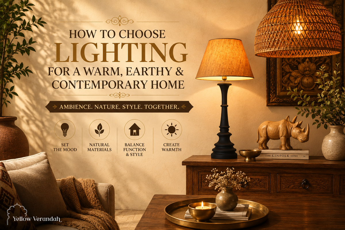 How to Choose Lighting for a Warm, Earthy & Contemporary Home