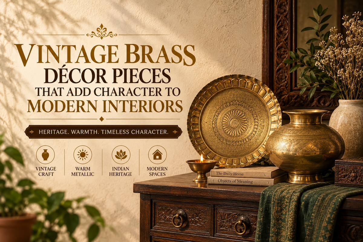 Vintage Brass Décor Pieces That Add Character to Modern Interiors