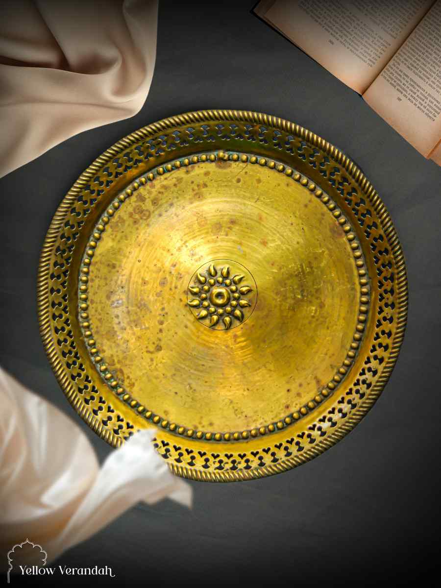 Vintage Brass Plate - 9