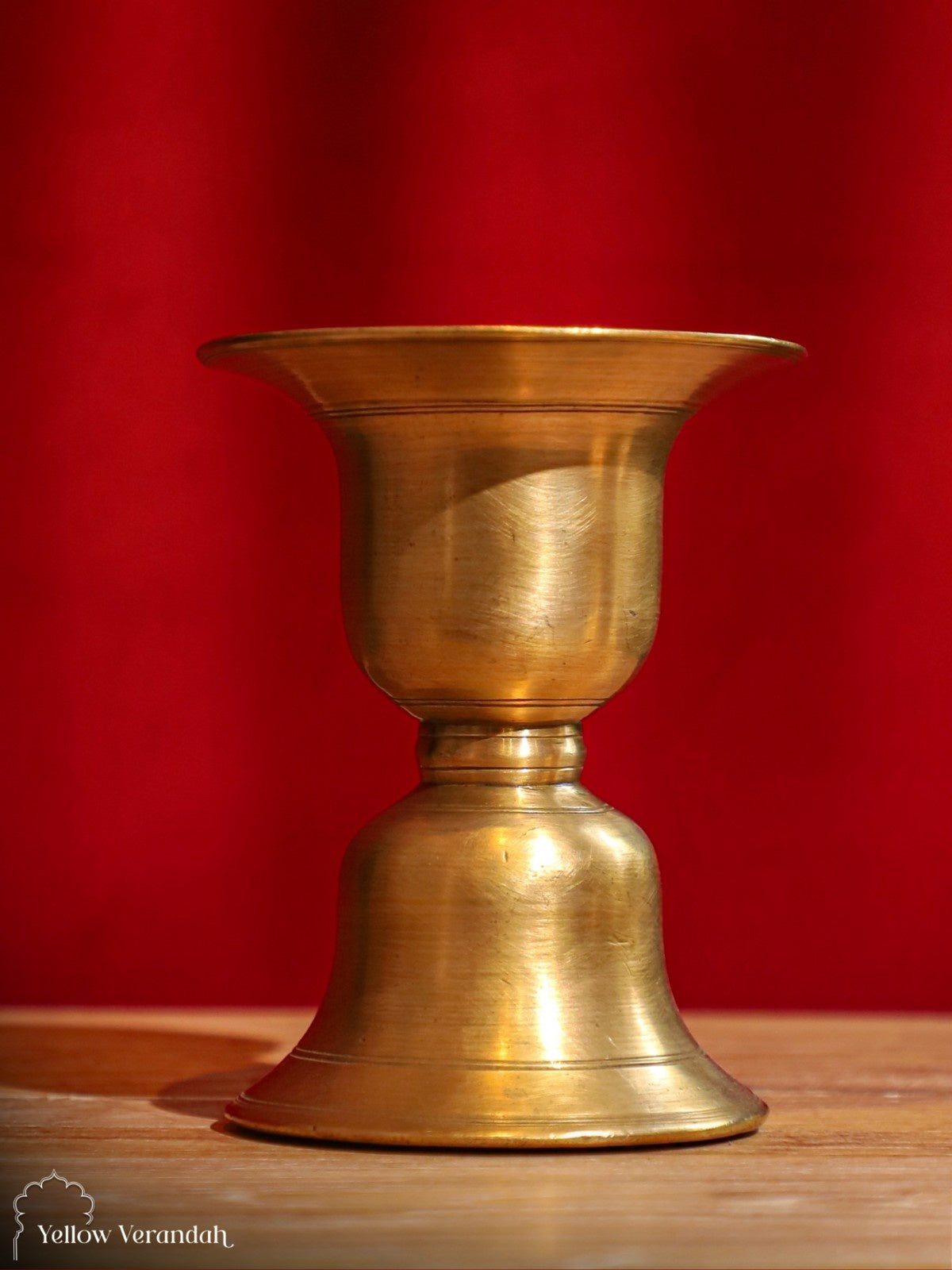 Vintage Brass Candle Stand