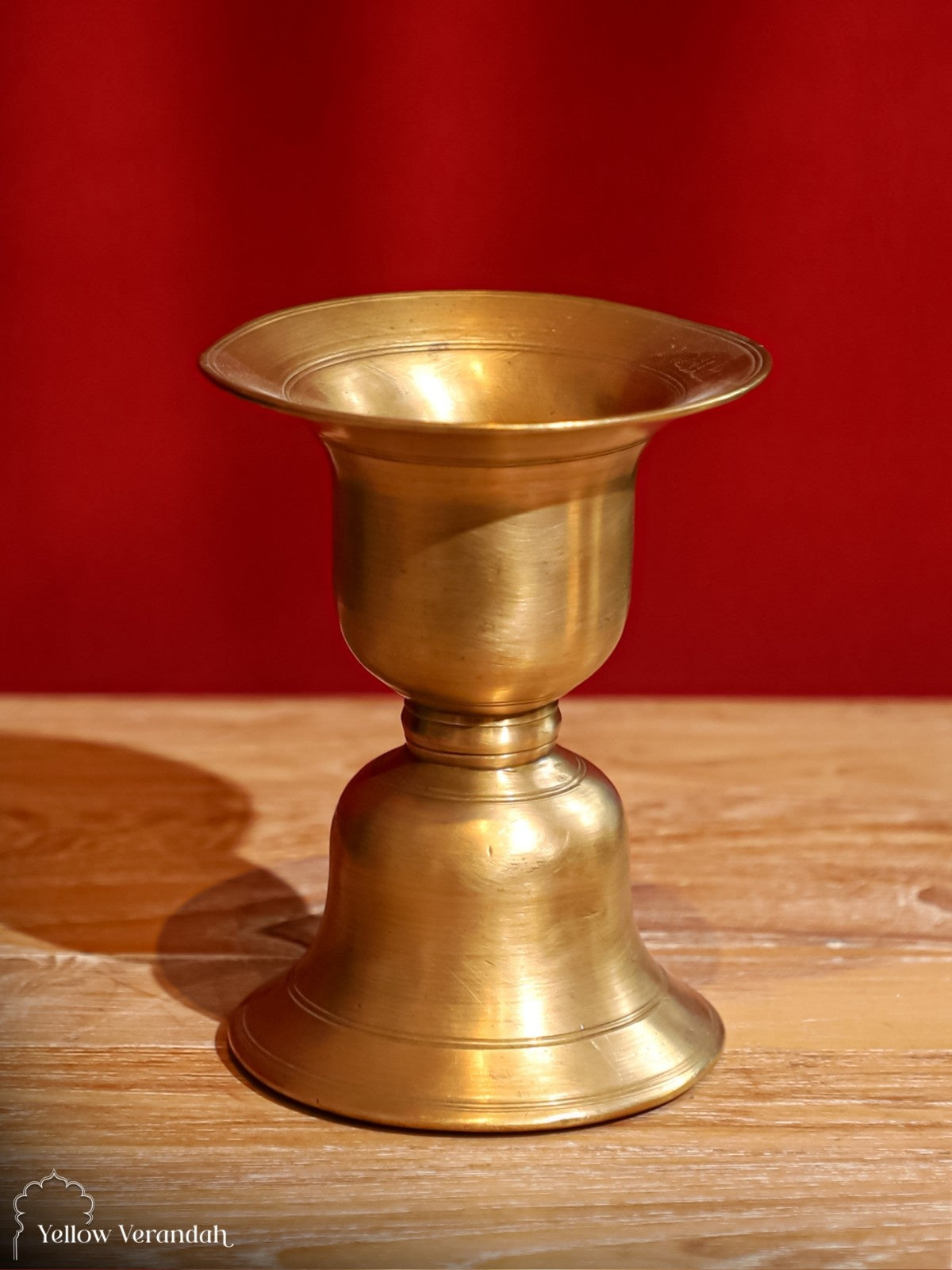 Vintage Brass Candle Stand