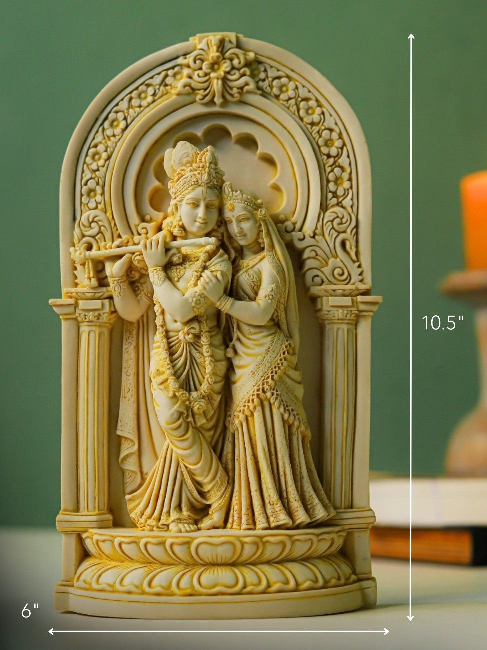 Radha Krishna Sculpture - Marble God Statue
