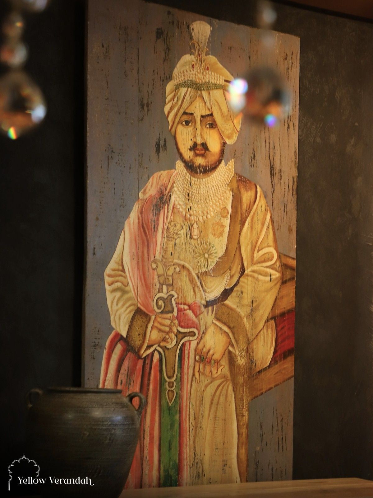 Royal Indian King Portrait Wall Decor