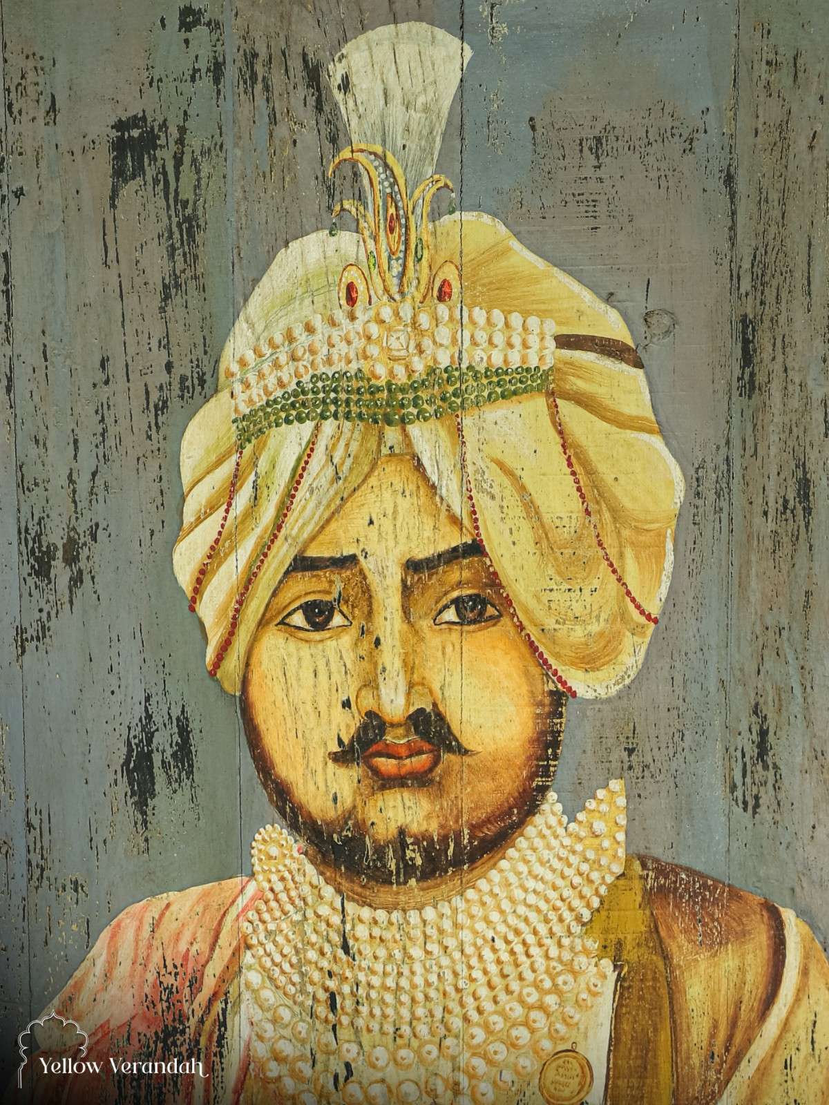 Royal Indian King Portrait Wall Decor
