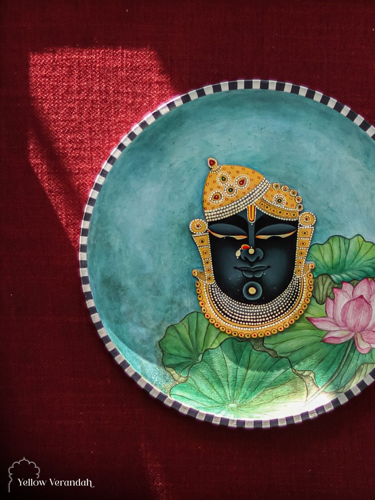 Shreenath Ji With Lotus Wall Art