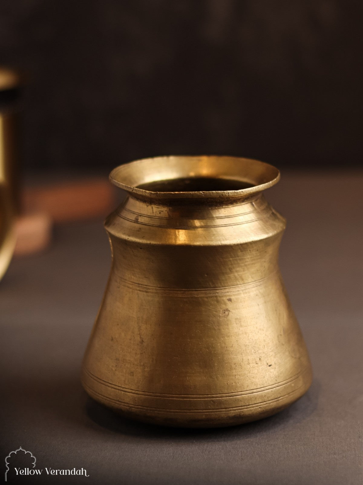 Vintage Brass Flower Vase