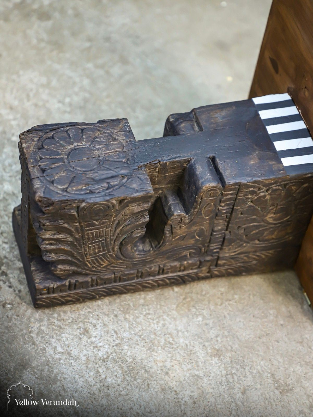 Antique Wooden Bracket Wall Shelf