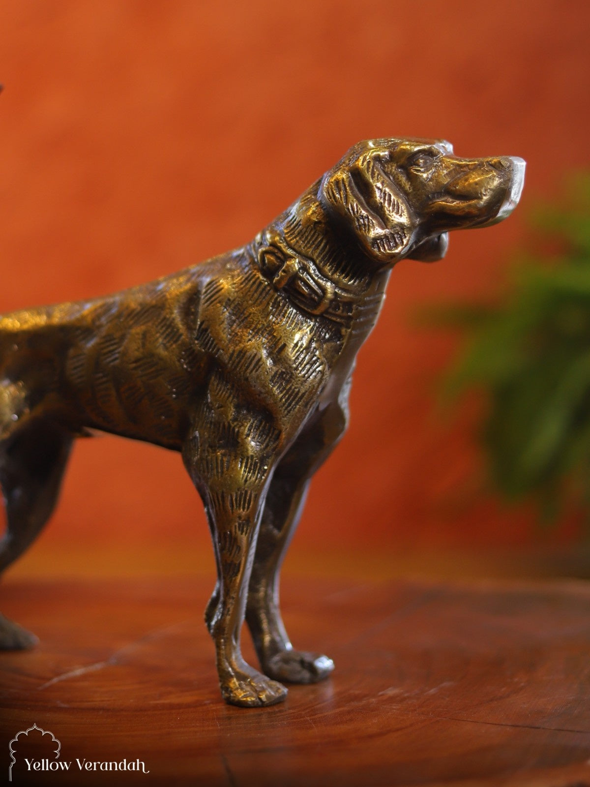 Brass Dog Decor Sculpture