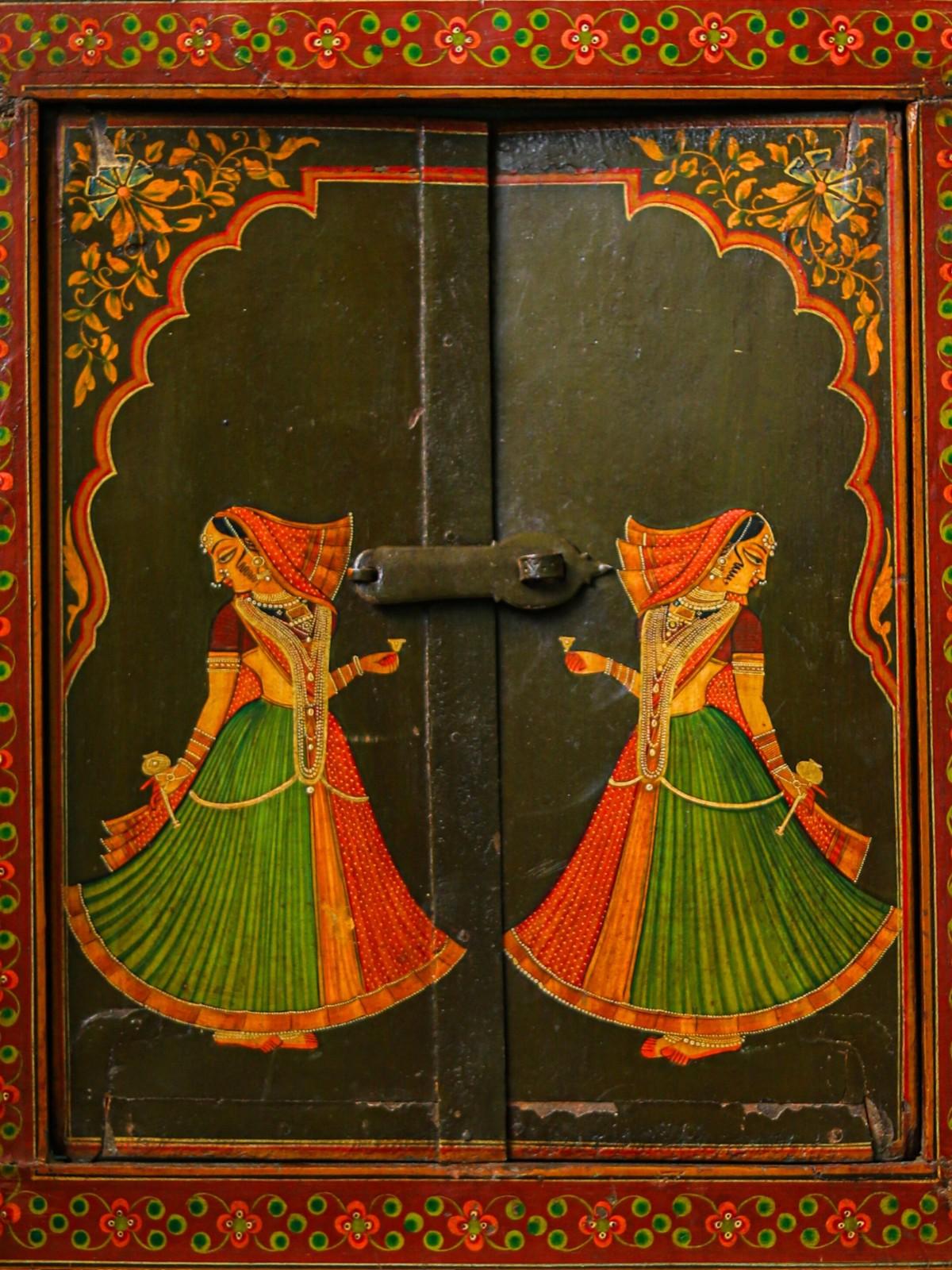 Pichwai Handpainted Wall Panel Window