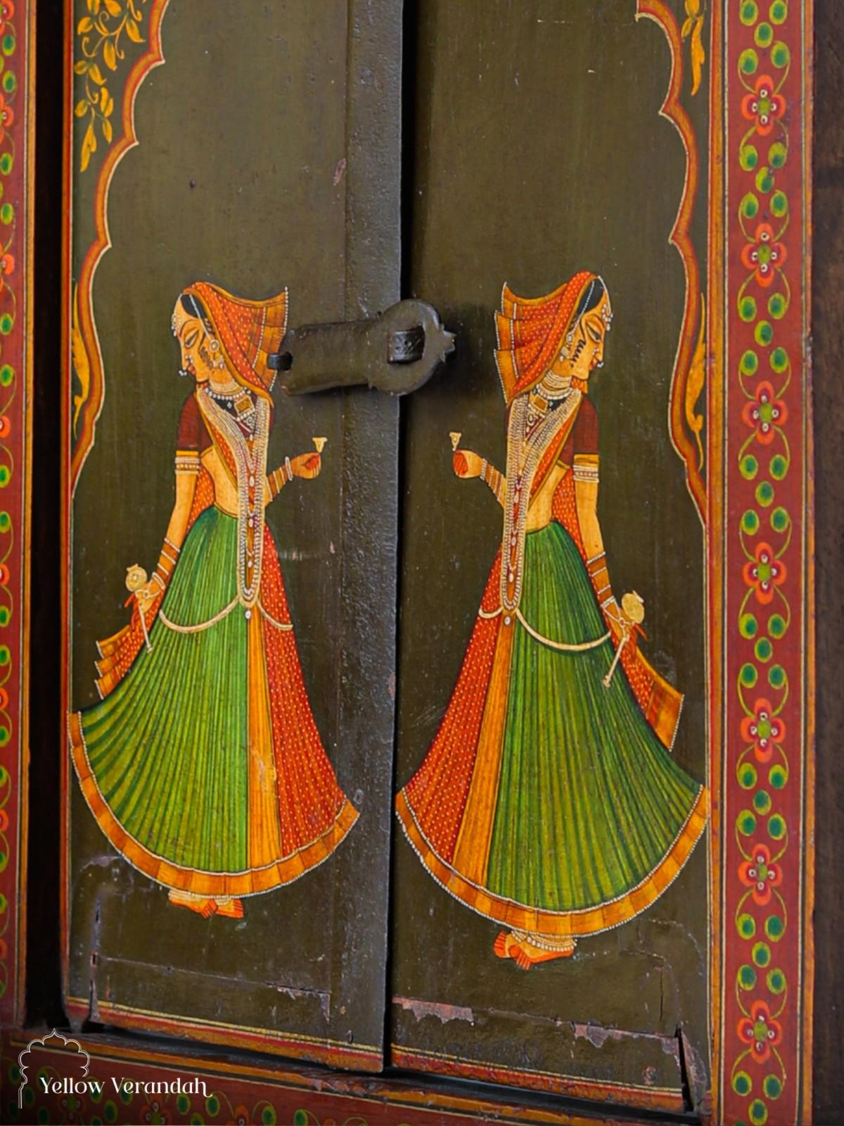 Pichwai Handpainted Wall Panel Window