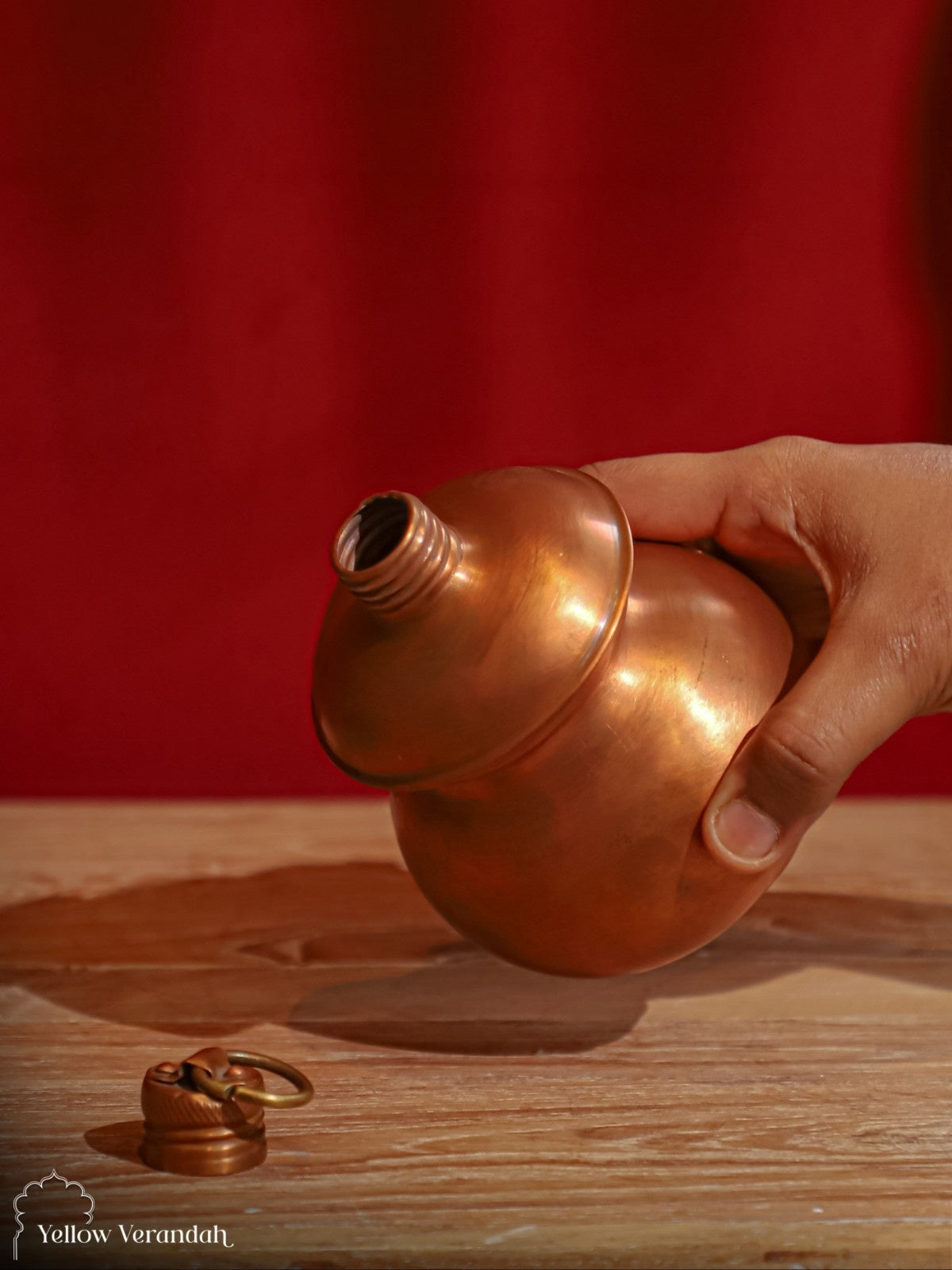 Vintage Copper Holy Water Pot