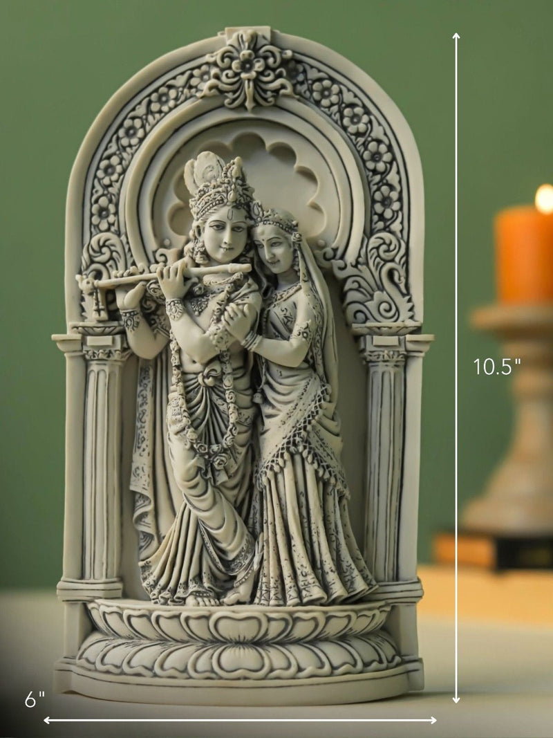 Radha Krishna Sculpture - Marble God Statue