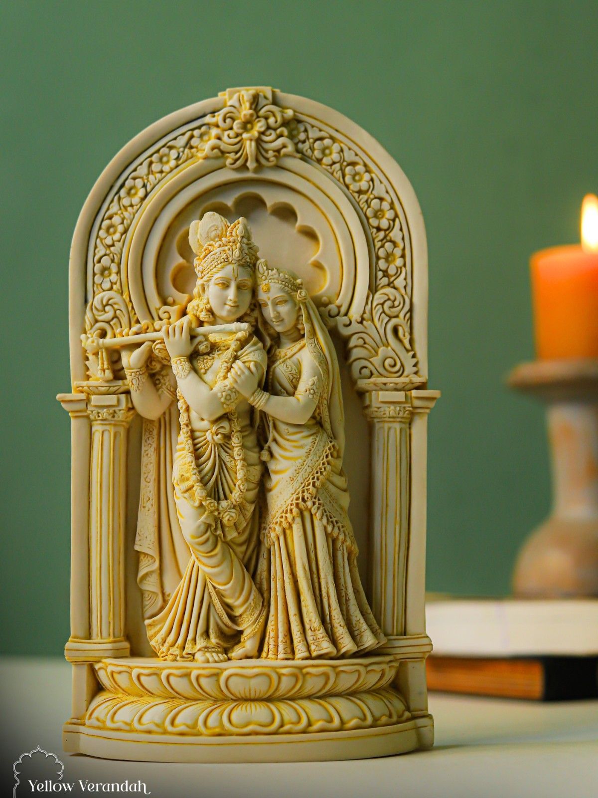 Radha Krishna Sculpture - Marble God Statue