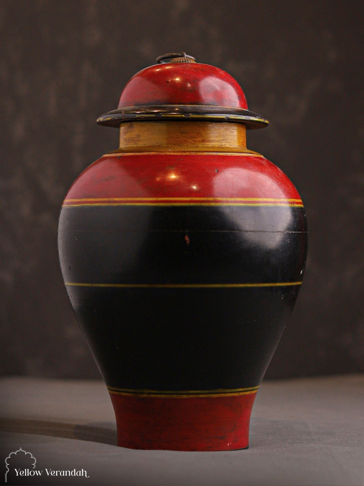 Vintage Wooden Trinket Box With Lid