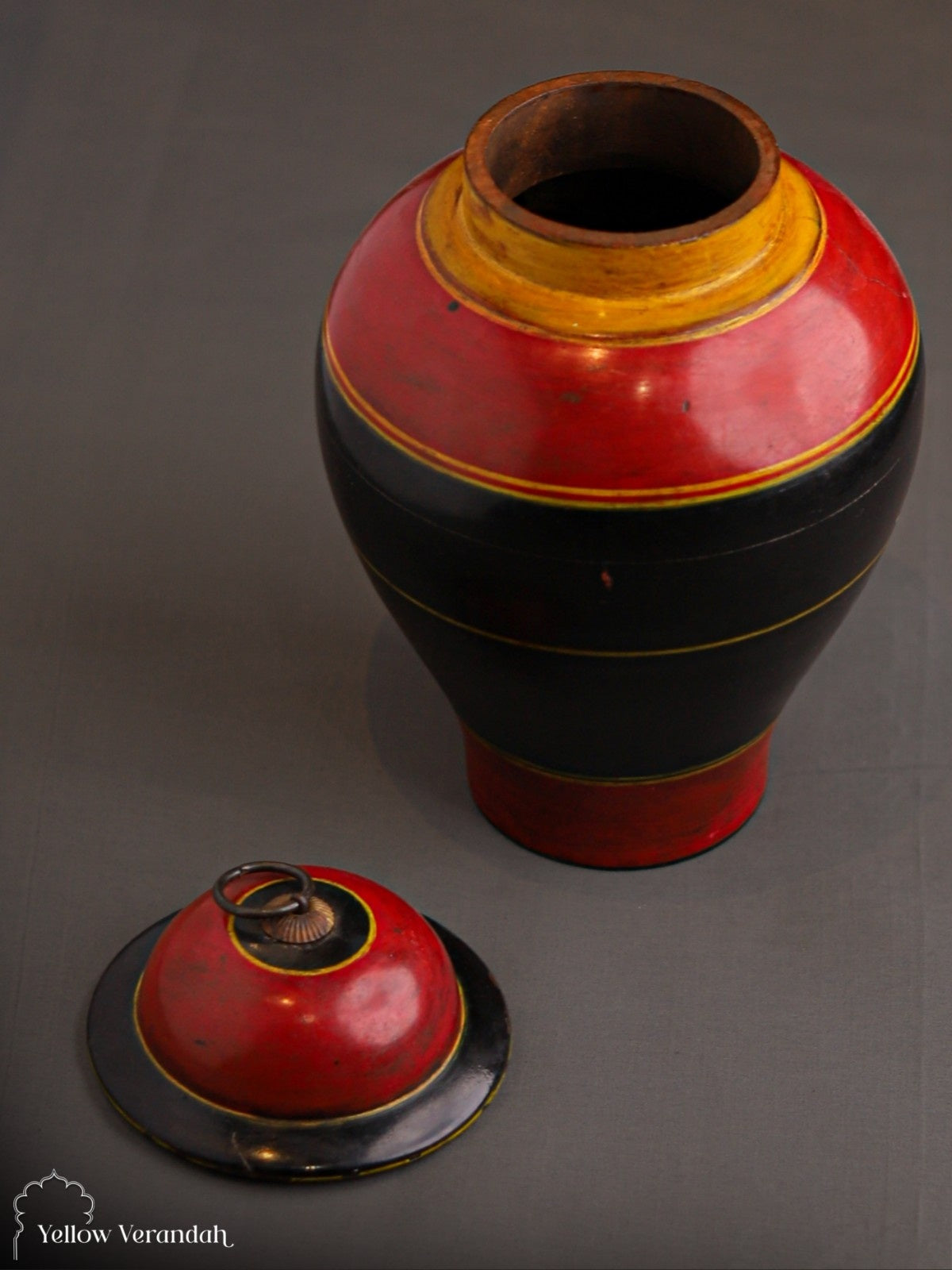 Vintage Wooden Trinket Box With Lid