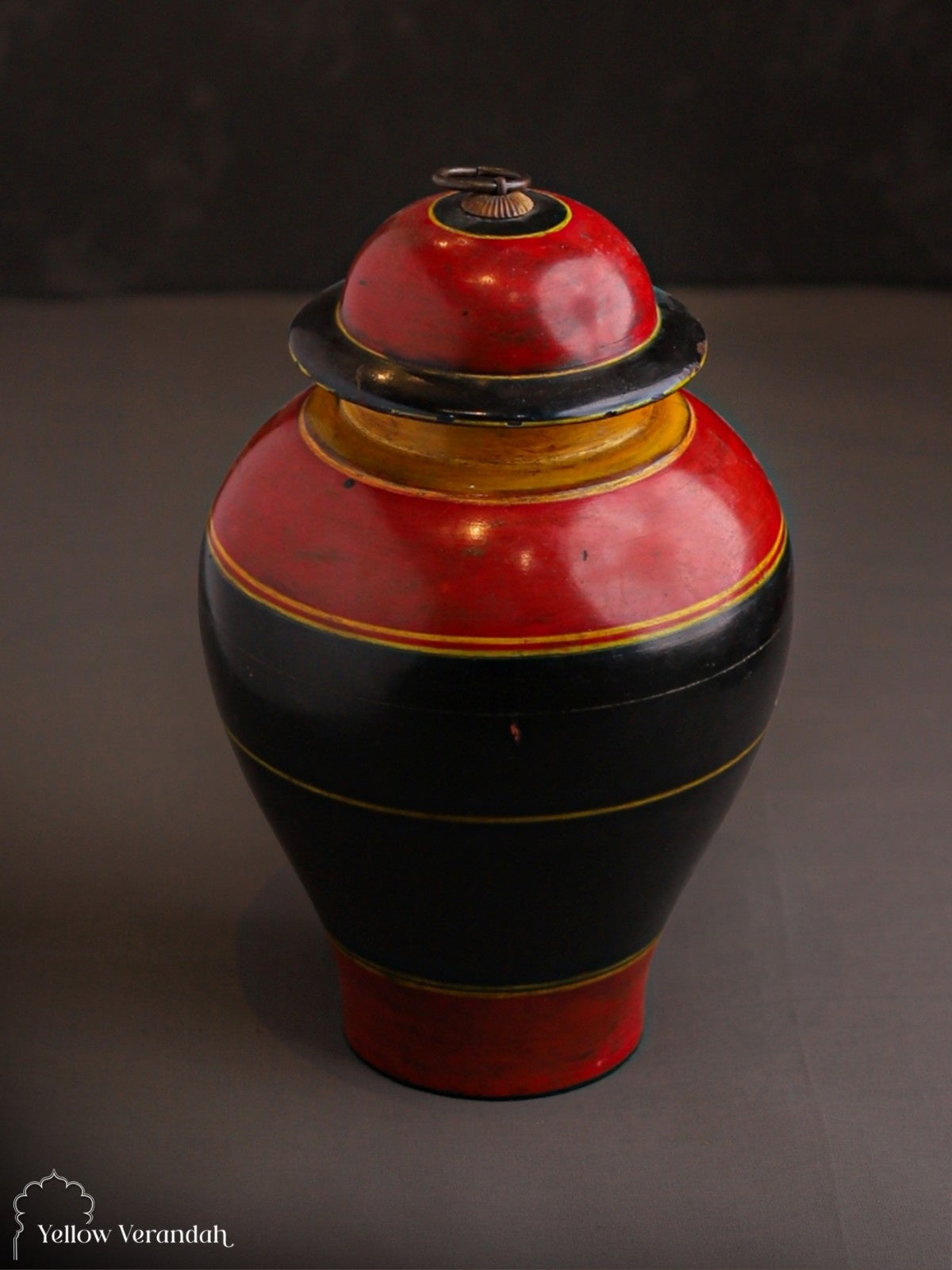 Vintage Wooden Trinket Box With Lid