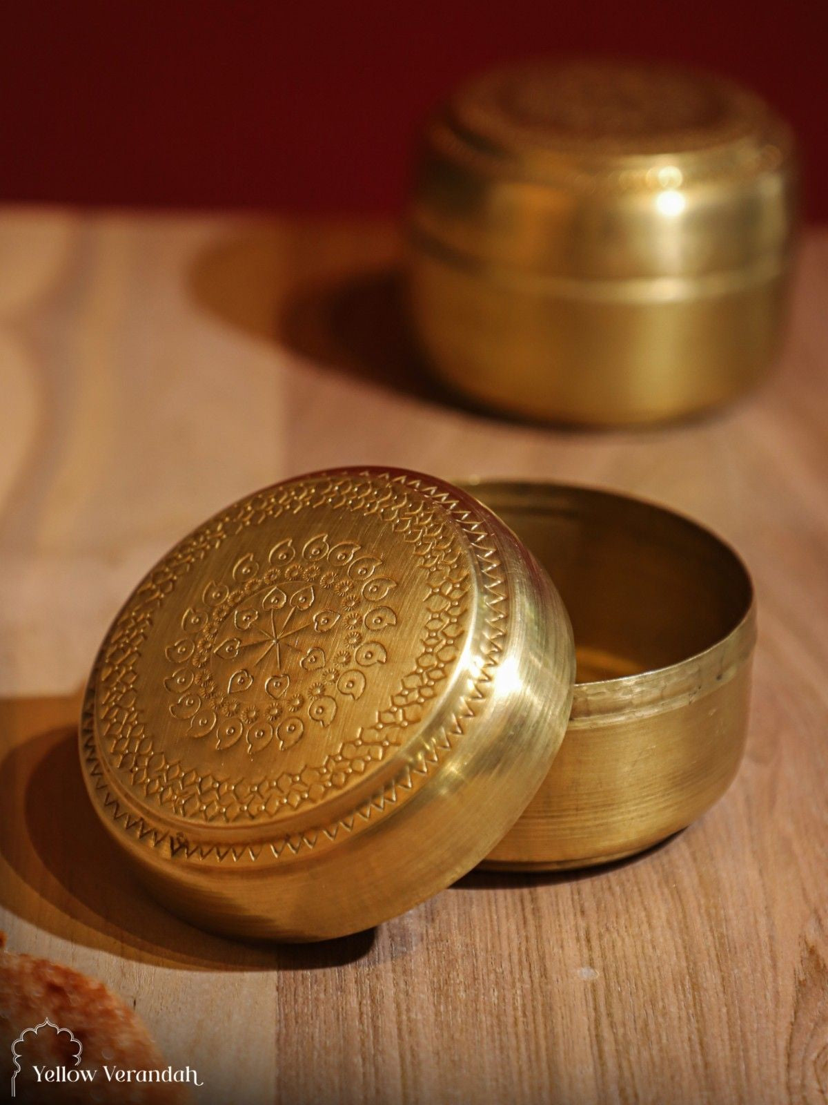 Vintage Brass Paan Box