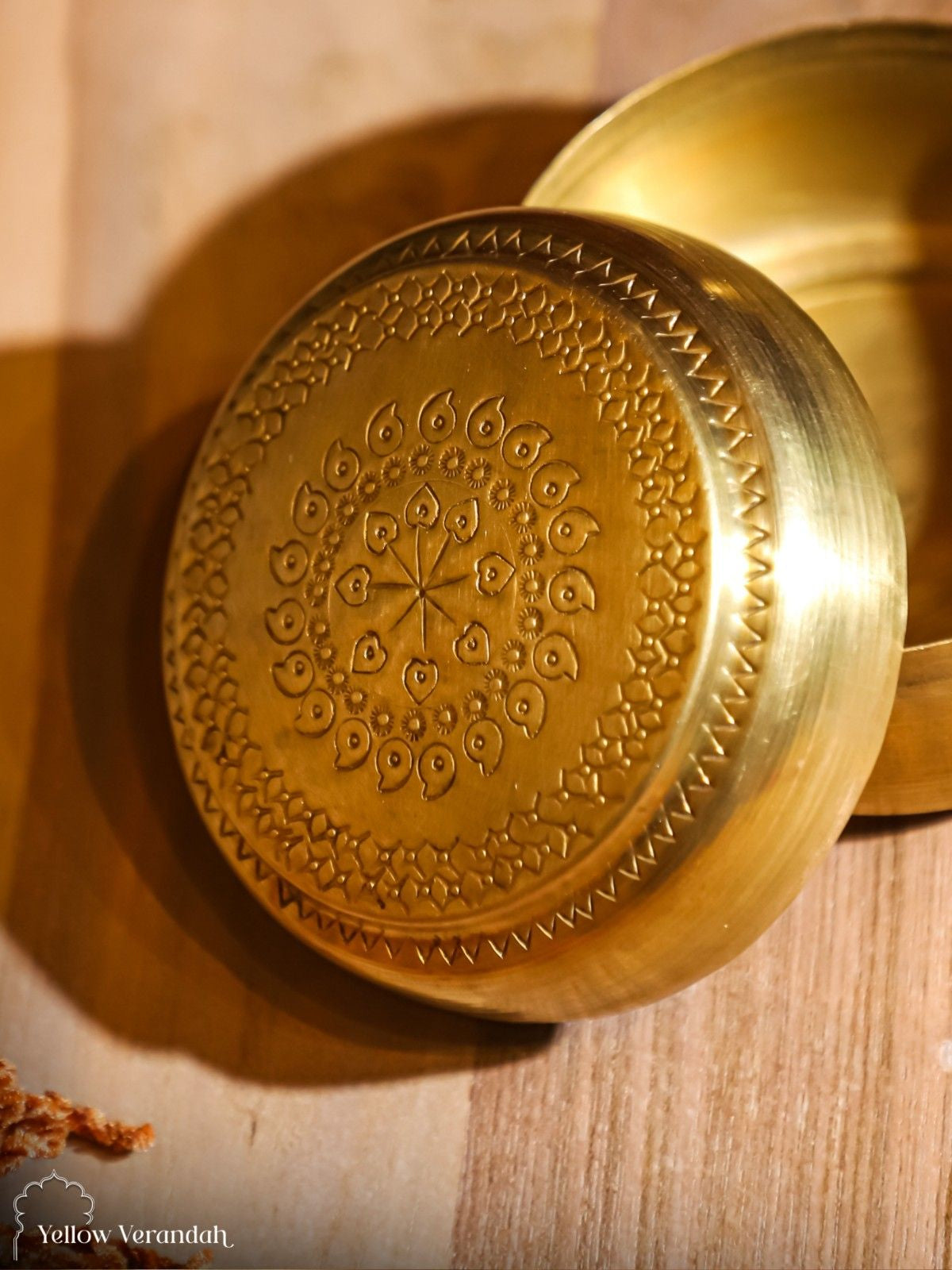 Vintage Brass Paan Box