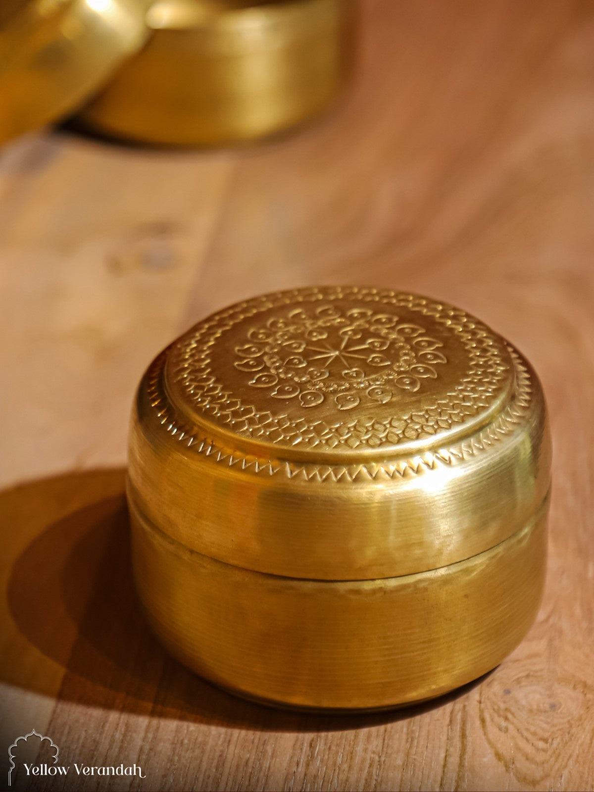 Vintage Brass Paan Box