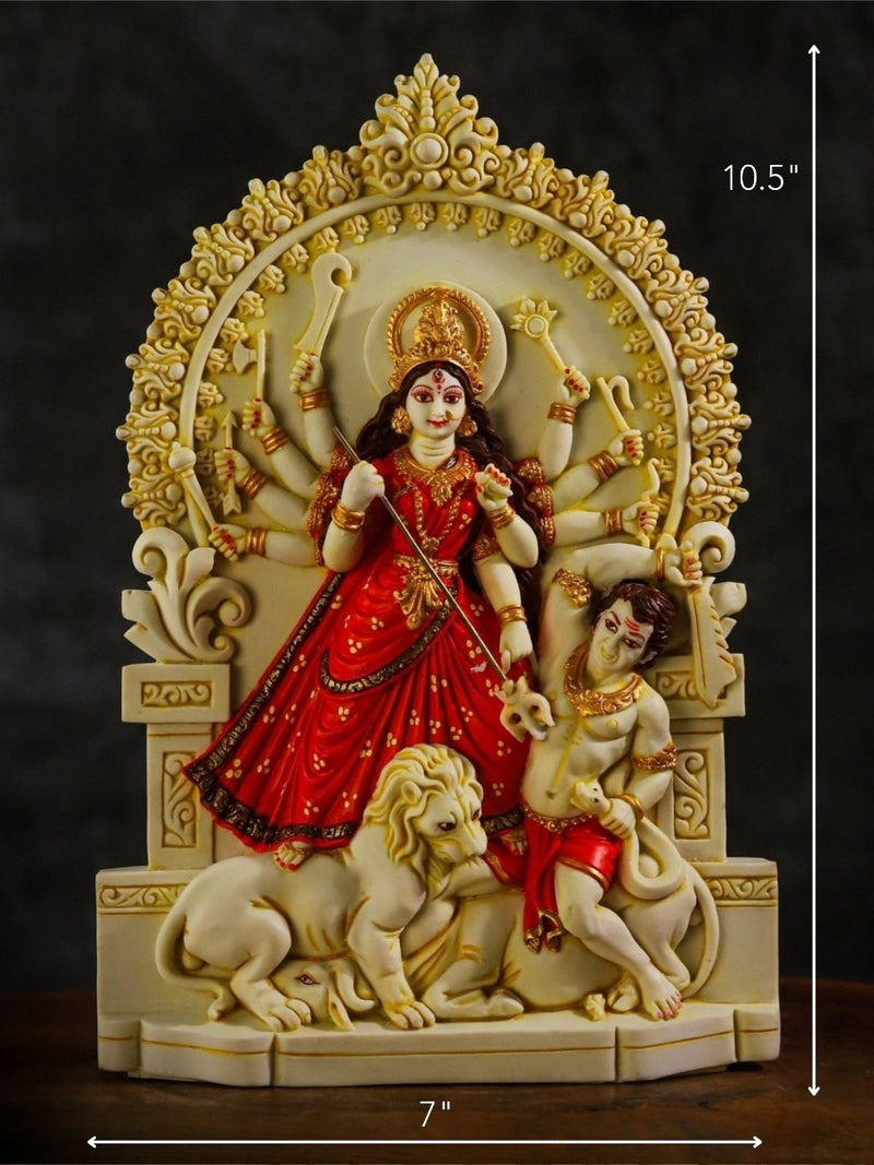 Durga Sculpture - Marble God Statue