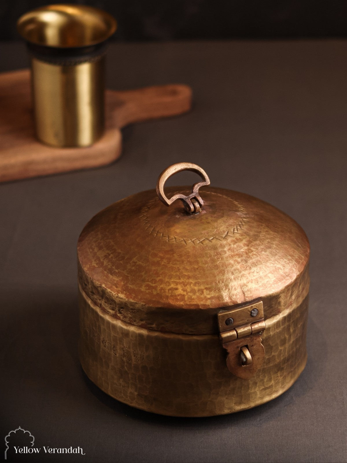 Vintage Brass Box With Lid