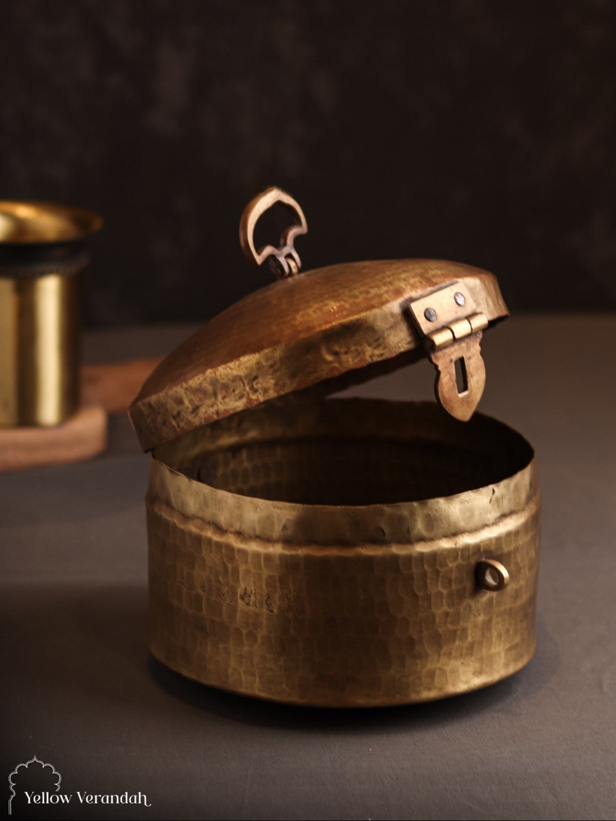 Vintage Brass Box With Lid