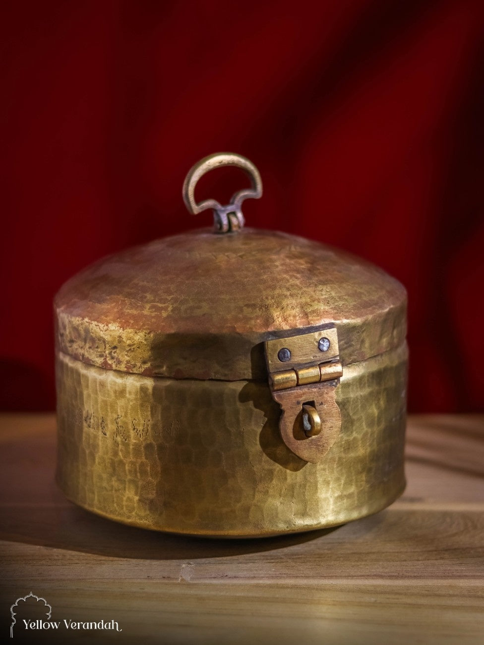 Vintage Brass Box With Lid