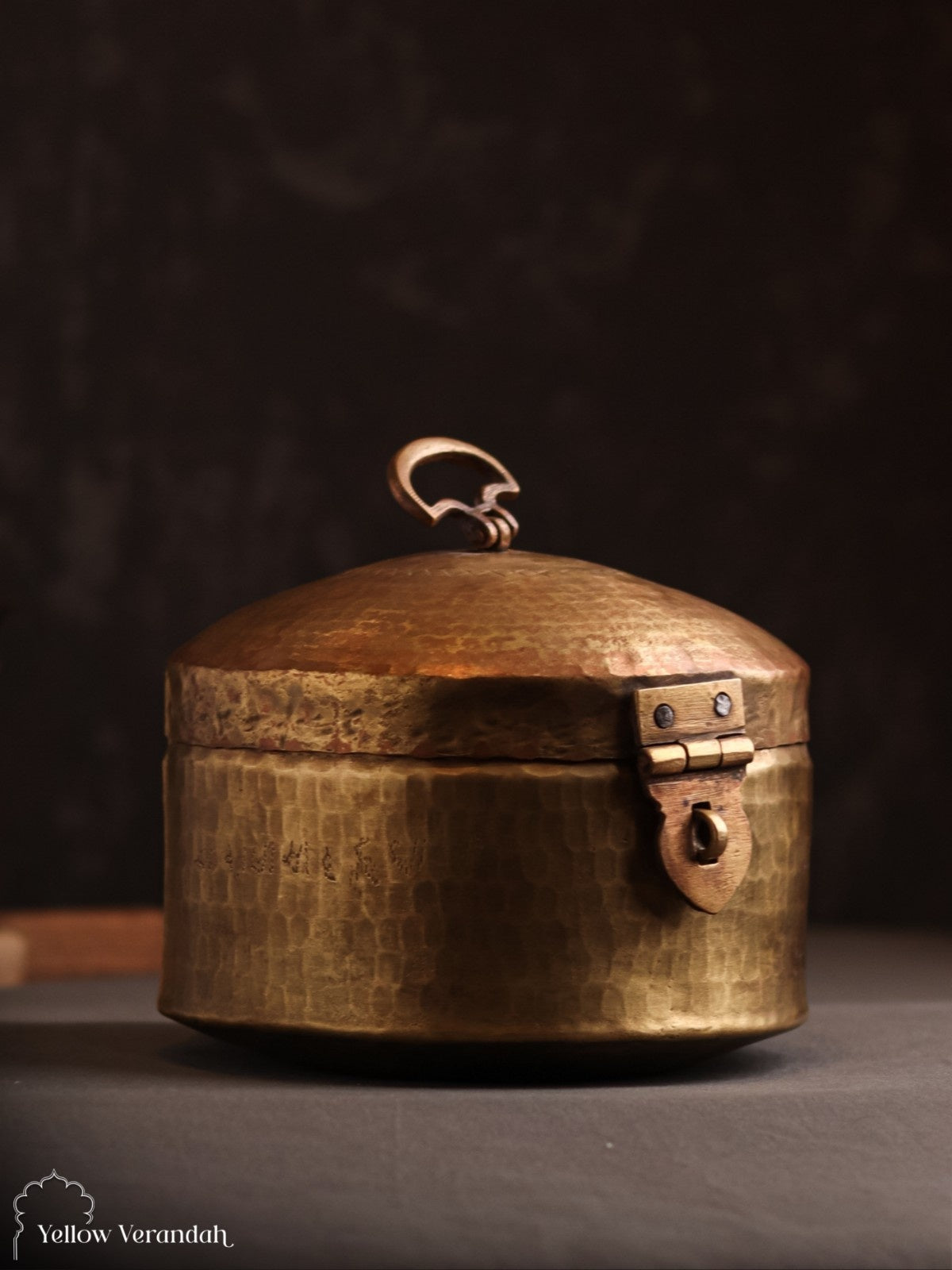 Vintage Brass Box With Lid