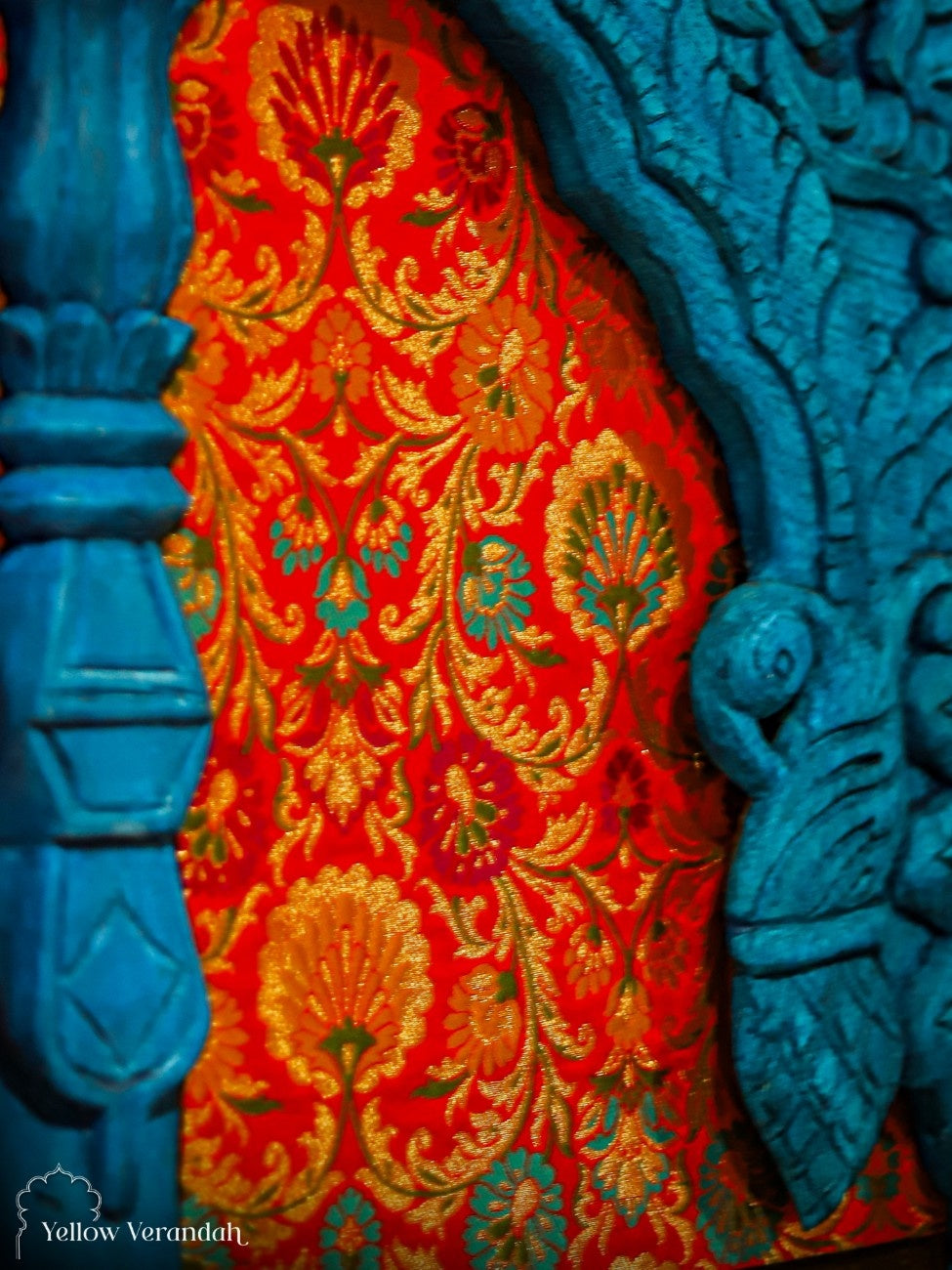 Wooden Blue Jharokha in Royal Banaras