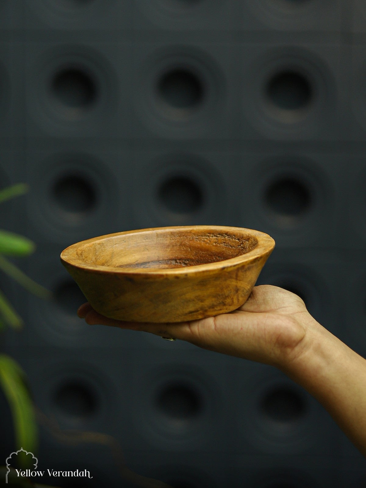 Teak Wood Serving Bowl - 7"