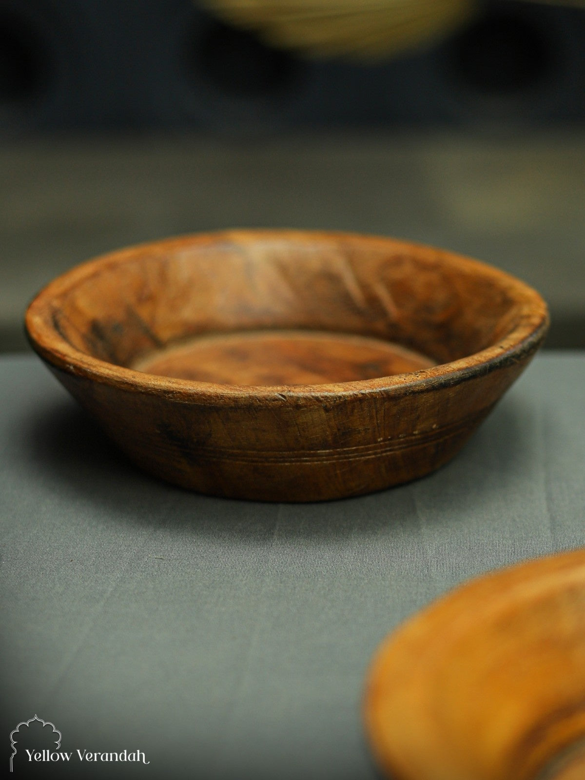 Teak Wood Serving Bowl - 7"