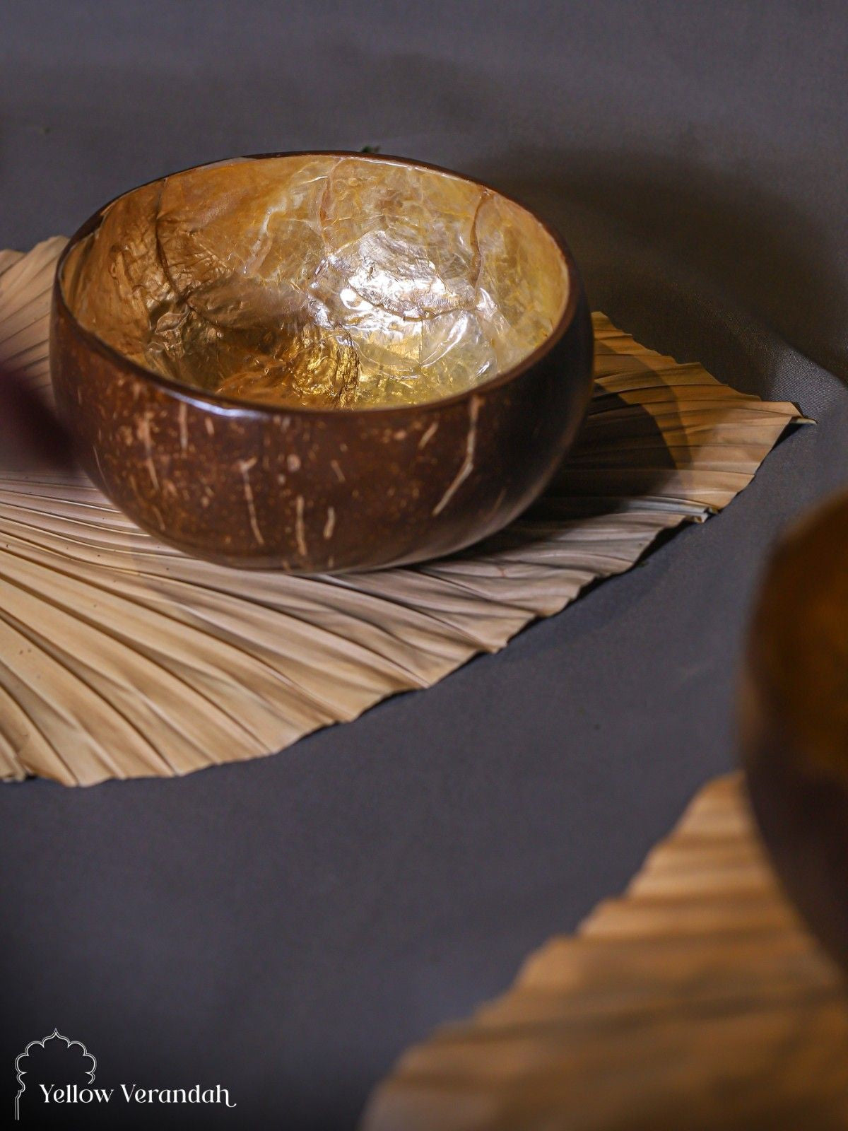 Natural Coconut Bowl - Amber Sea Shell