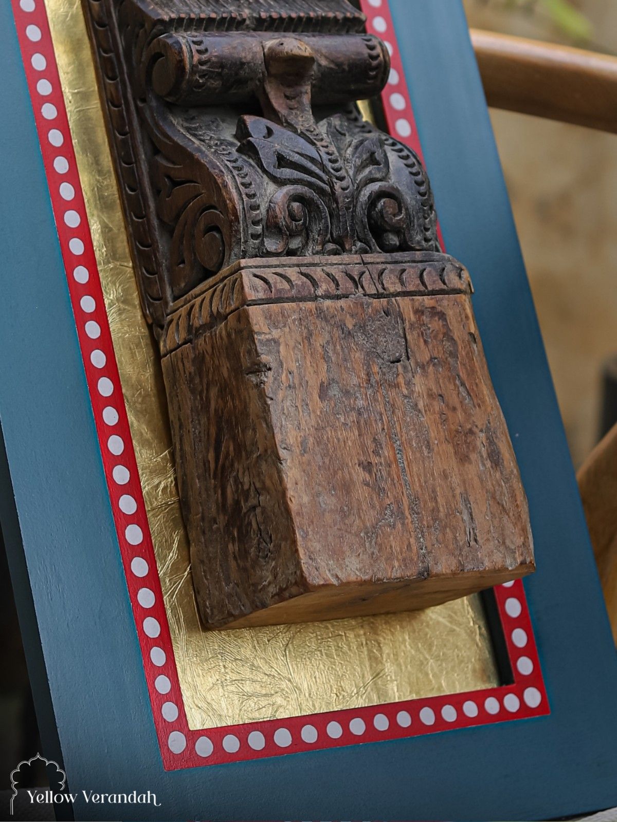 Antique Wooden Carving Wall Art