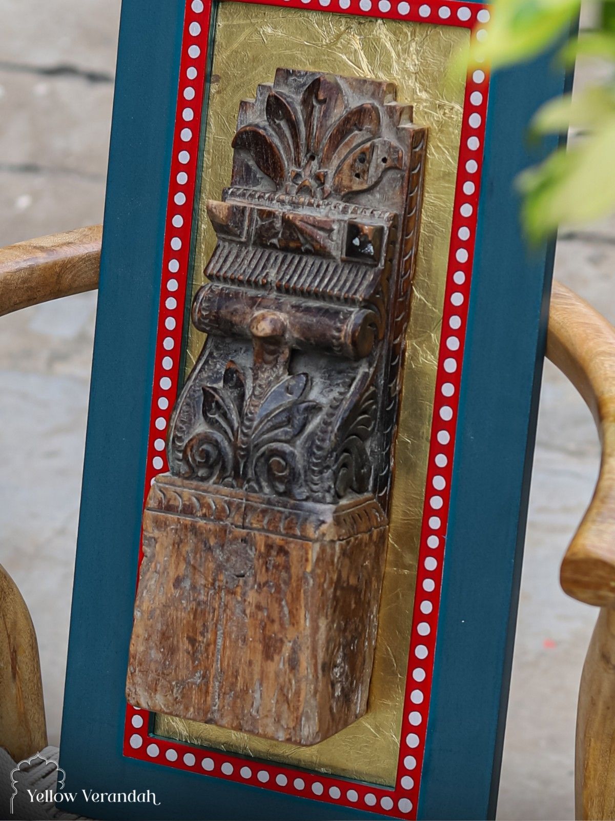 Antique Wooden Carving Wall Art