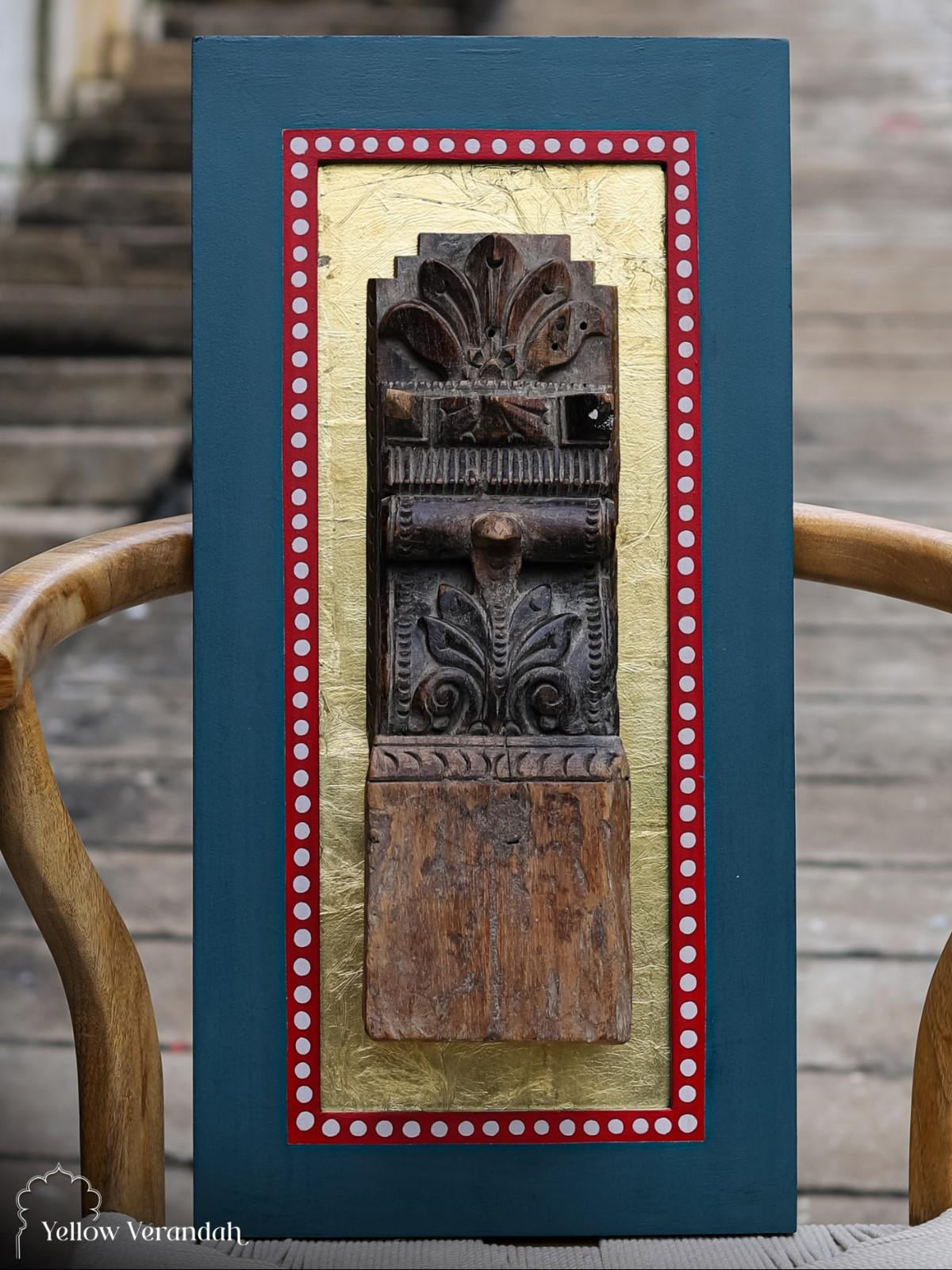 Antique Wooden Carving Wall Art