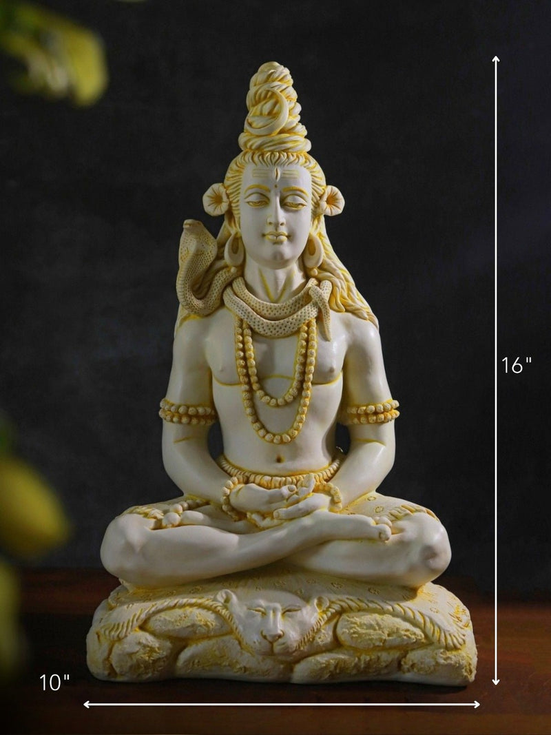 Shiva Sculpture - Marble God Statue