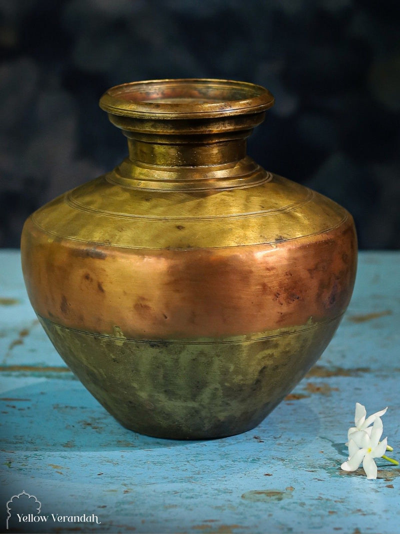Vintage Brass Pot