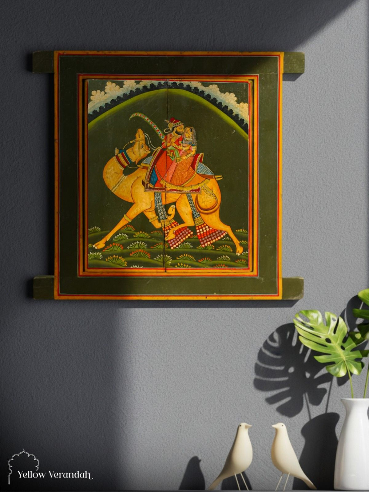 Pichwai Handpainted Wall Panel Window
